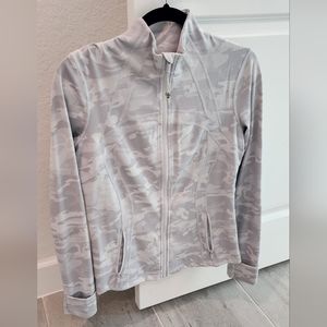 Lululemon define jacket gray camo size 10